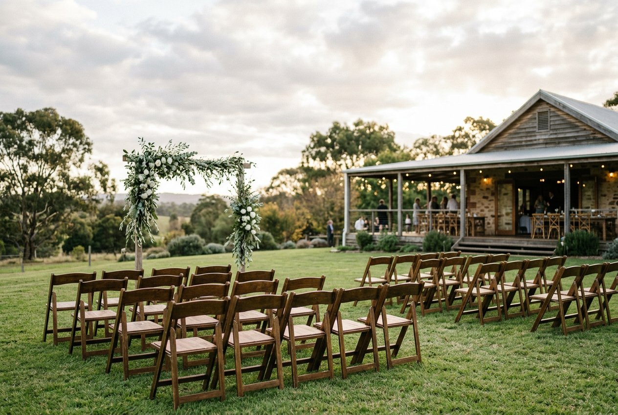 Casamento ao ar livre: plano B para chuva e calor